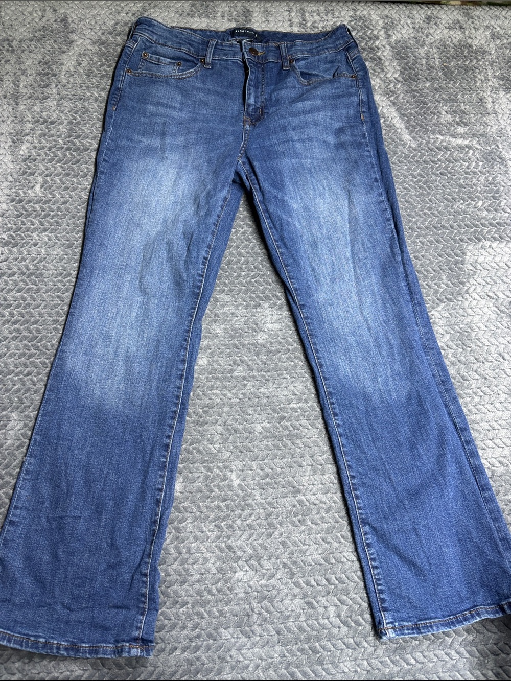 Aeropostale Medium Blue Bootcut Stretch Jeans